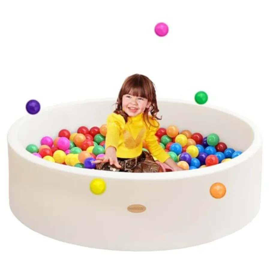 

Baby Ball Pit 47.2" Soft Round Memory Foam Ball Pits NOT Included Balls Indoor Outdoor Playpen for Babies Toddlers Great Gift f
