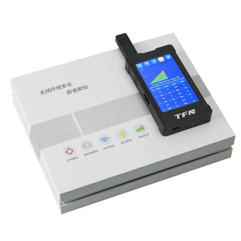 TFN PHC3 كاشف إشارة لاسلكية الهاتف الخليوي واي فاي تستر كشف إشارة بلوتوث وجهاز اختبار الإشارة اللاسلكية