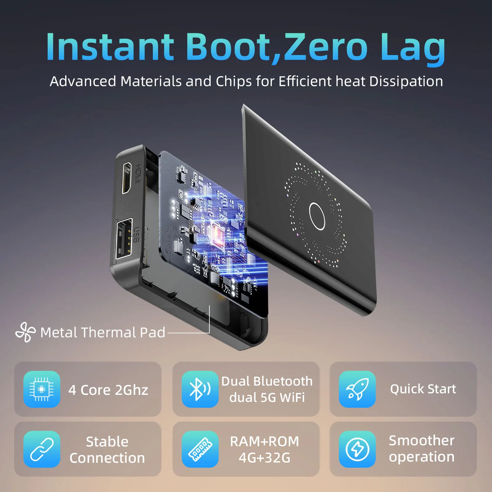 Picture 4: Carplay AI Box Android 13 Wireless Android Auto Smart TV Box For Youtube Netflix Toyota Mazda Hyundai Haval GMC Ford MG VW Kia