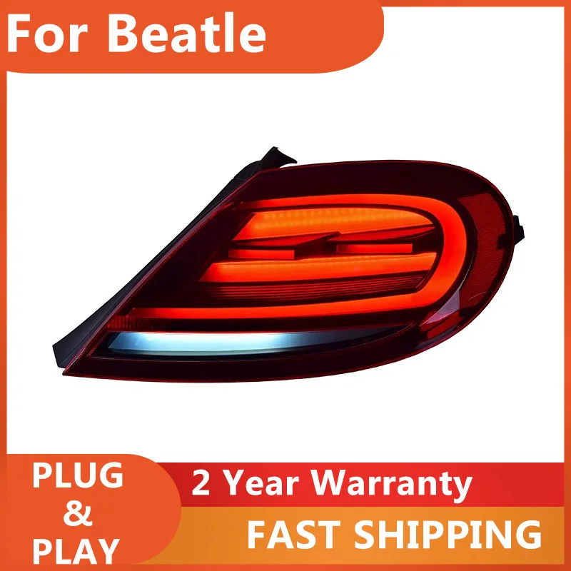 

KOWELL Car Styling for VW Beatle Taillight 2013-2018 Beatle Tail Lights North America Design Rear DRL Fog Brake Turn Signal Reve