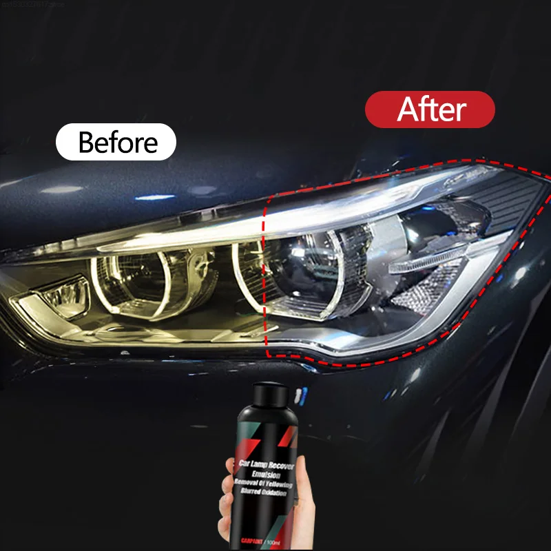 Car Headlight Restoration Polishing Kits Headlamp Scratch Remover Repair Cleaning Paste Remove Oxidation Headlight Polish Liquid