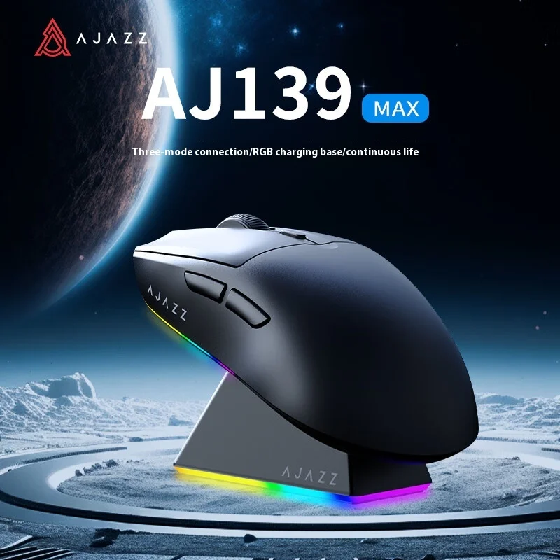 

Беспроводная мышь AJAZZ AJ139 MAX с набором микросхем Feets PAW3395, 26000dpi, профессиональная игровая мышь для ПК