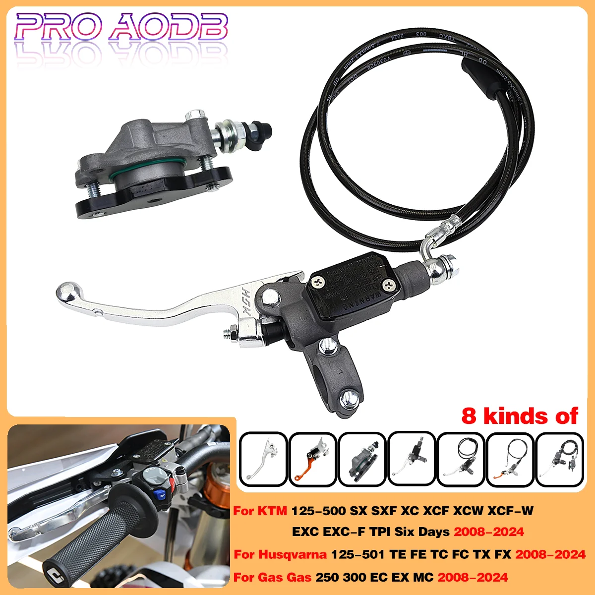 

Motorcycle hydraulic clutch master cylinder pump CNC handle rod hose kit For KTM 125-500 SX SXF XC XCF XCW XCFW EXC EXCF TPI 6D