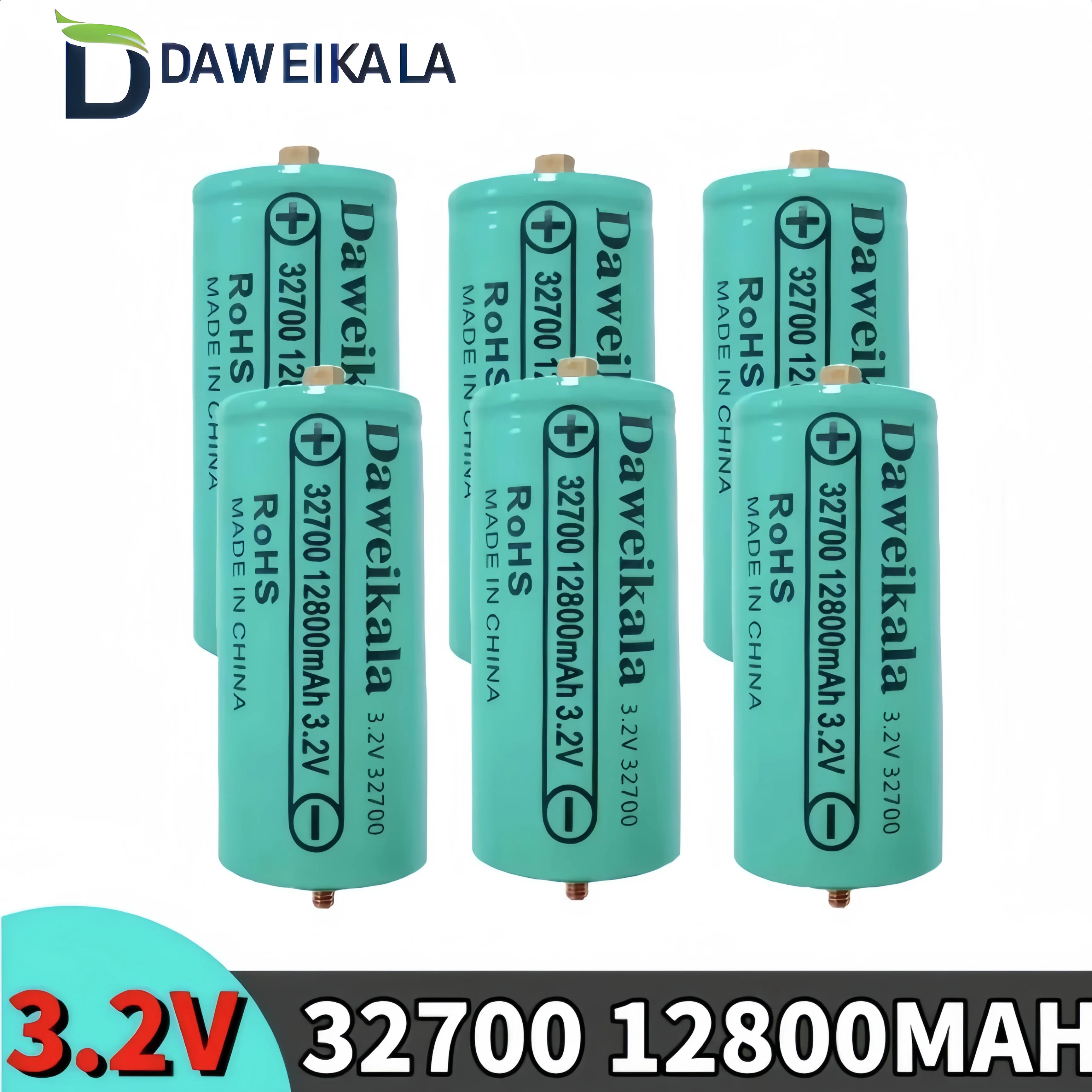 New 32700 12800mAh 3.2V lifepo4 Rechargeable Battery Professional Lithium Iron Phosphate Power Battery with screw