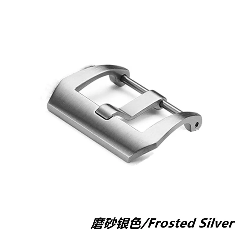 20/22/24/26mm Stainless steel needle buckle Frosted Bright pin buckle 316L Fine steel buckle  for Panerai watchband