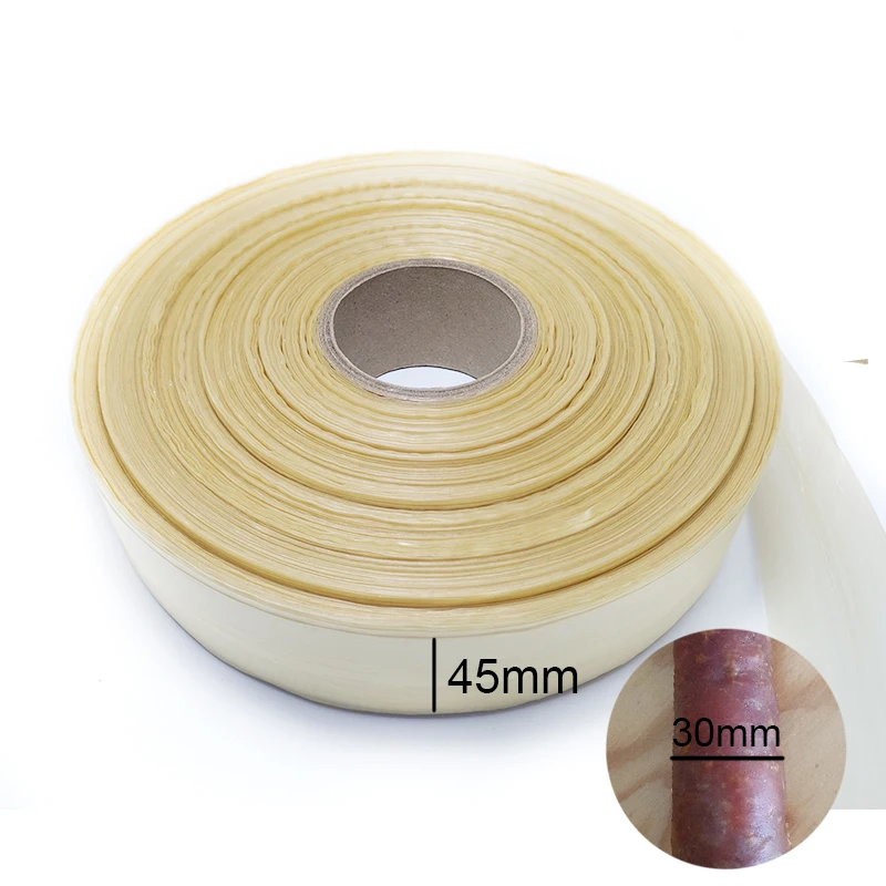 7/15M Width 47mm Sausage Casings for Sausage Maker Machine Dried Hot Dog Somked Sausages Hamburger Cook Meat Pack Kitchen Tools