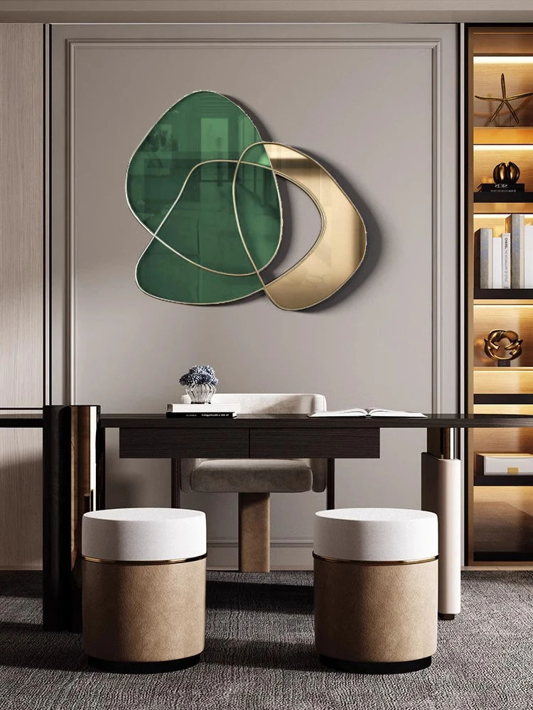 نموذج إيطالي فاخر خفيف ديكور جدار معدني للضيوف ديكور جدار المطعم ممر المدخل إبداعي