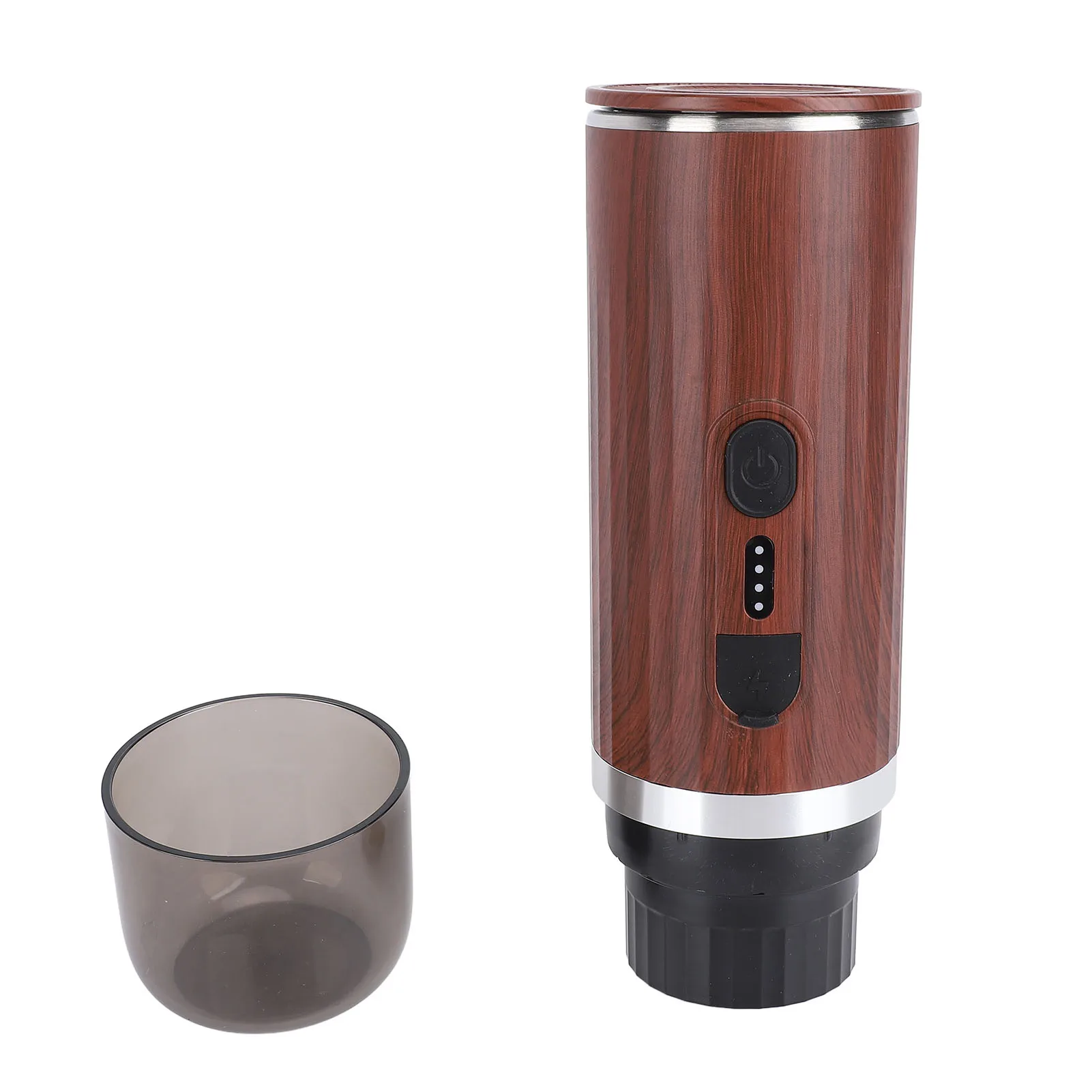 ماكينة صنع القهوة المحمولة 20 بار استخراج التدفئة الذاتية 304 الفولاذ المقاوم للصدأ 7500 مللي أمبير قابلة للشحن اللاسلكي السفر الكهربائي