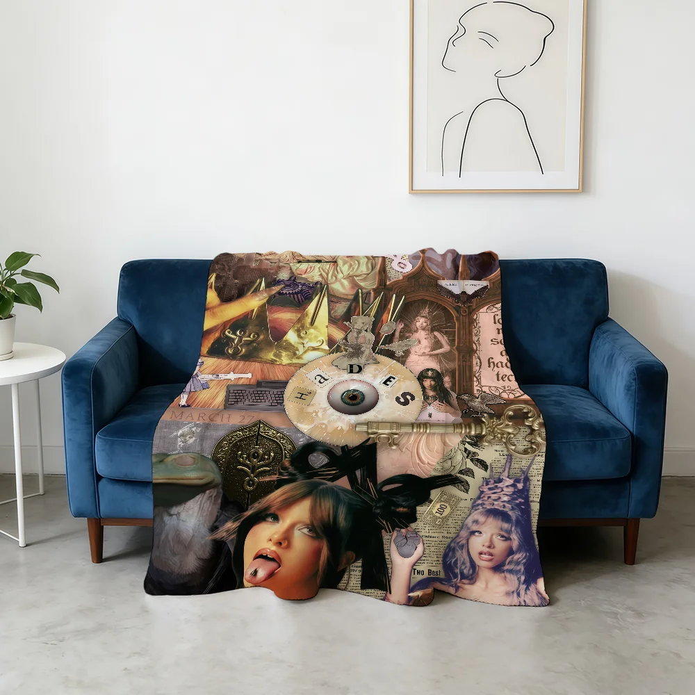 M-Melanie Martinez HADES Blanket Flannel Warm Soft Throw Blanket For Room Sofa Childish Birthday Gifts