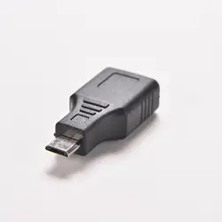 1PC czarny F/M USB 2.0 A kobieta na Micro / Mini USB B 5 Pin męski wtyk USB Adapter hosta OTG złącze konwertera do 480 mb/s