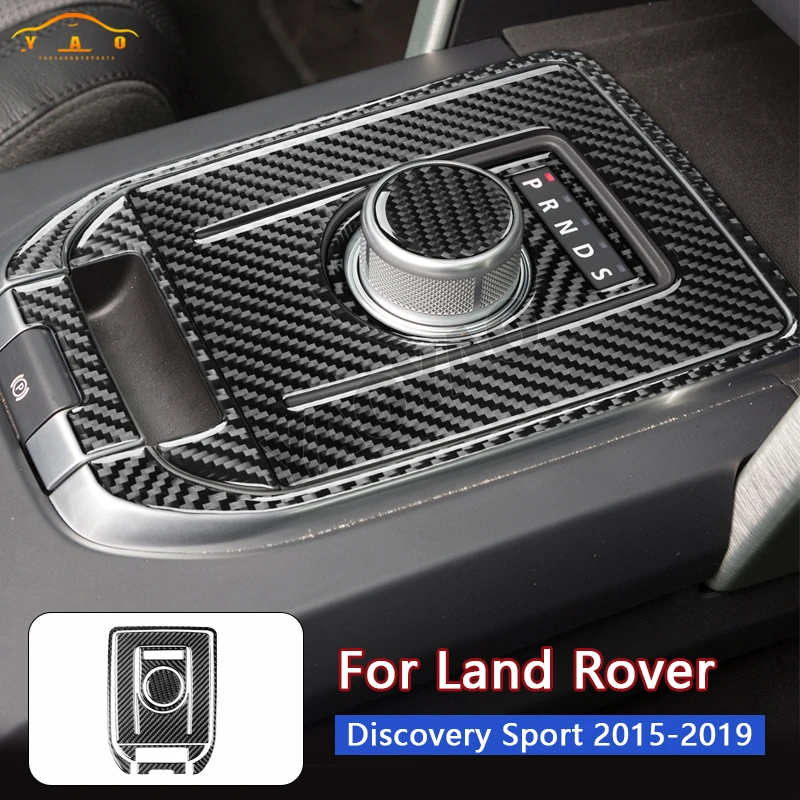 

Carbon Fiber Gear Shift Panel Cover Stickers For Land Rover Discovery Sport 2015-2019 Auto Accessories