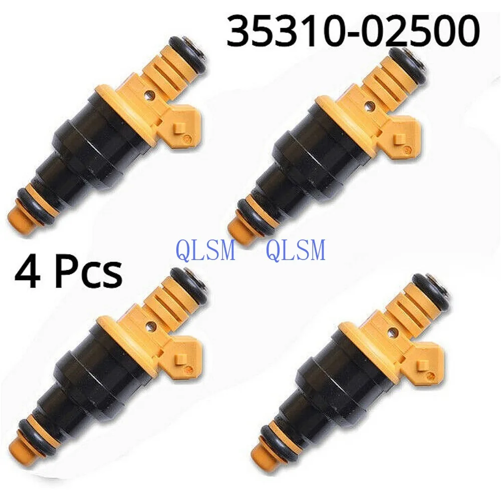 

4-Piece Fuel Injector 35310-02500 for Hyundai Atos MX 1.0L L4 9250930023 870 *