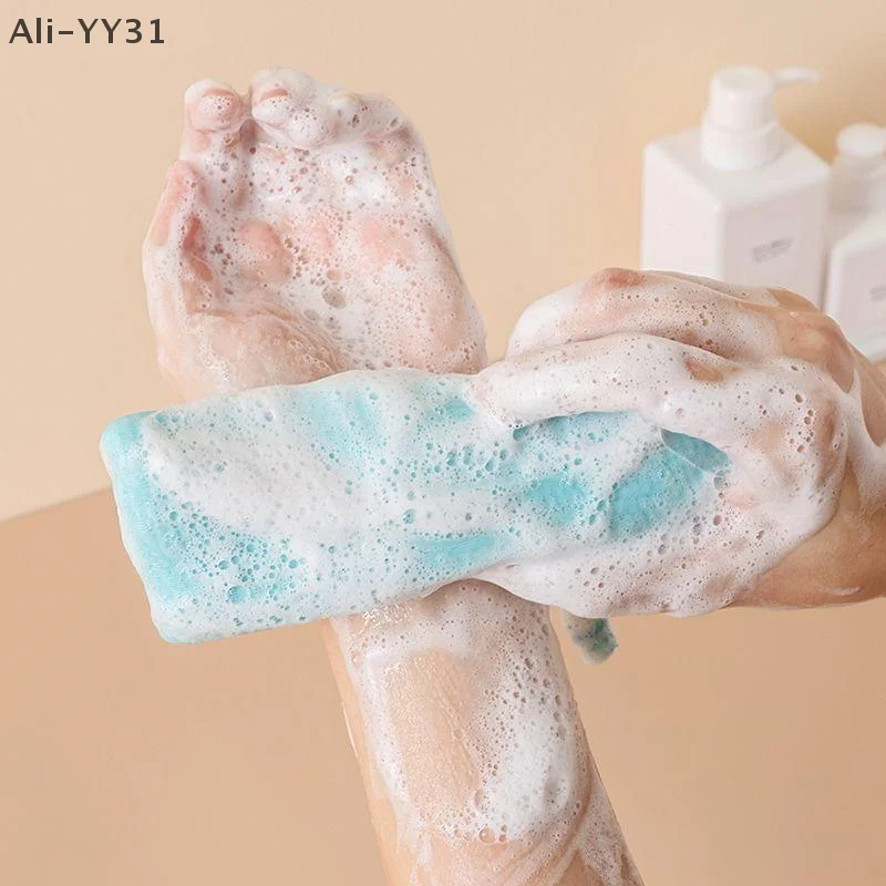2/3 قطعة أكياس الصابون الرغوية شبكة منظف للوجه رغوة حقيبة الرباط دش فقاعة رغوة صافي حمام الجسم غسل لوازم التنظيف