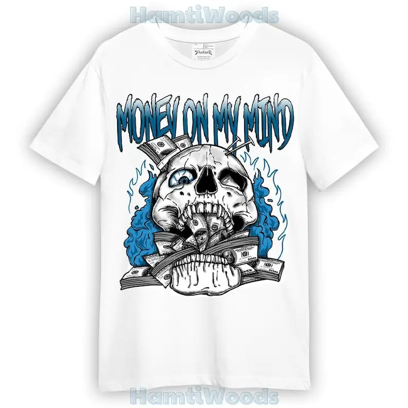 Dunkare Powder Blue 9s Shirt - MOMM Skeleton Shirt Unisex