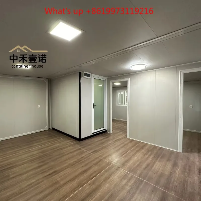 2026 20ft Steel Sandwich Panel Folding Container Expandable Moveable Tiny House Mobile Home with Integrated Sliding Door