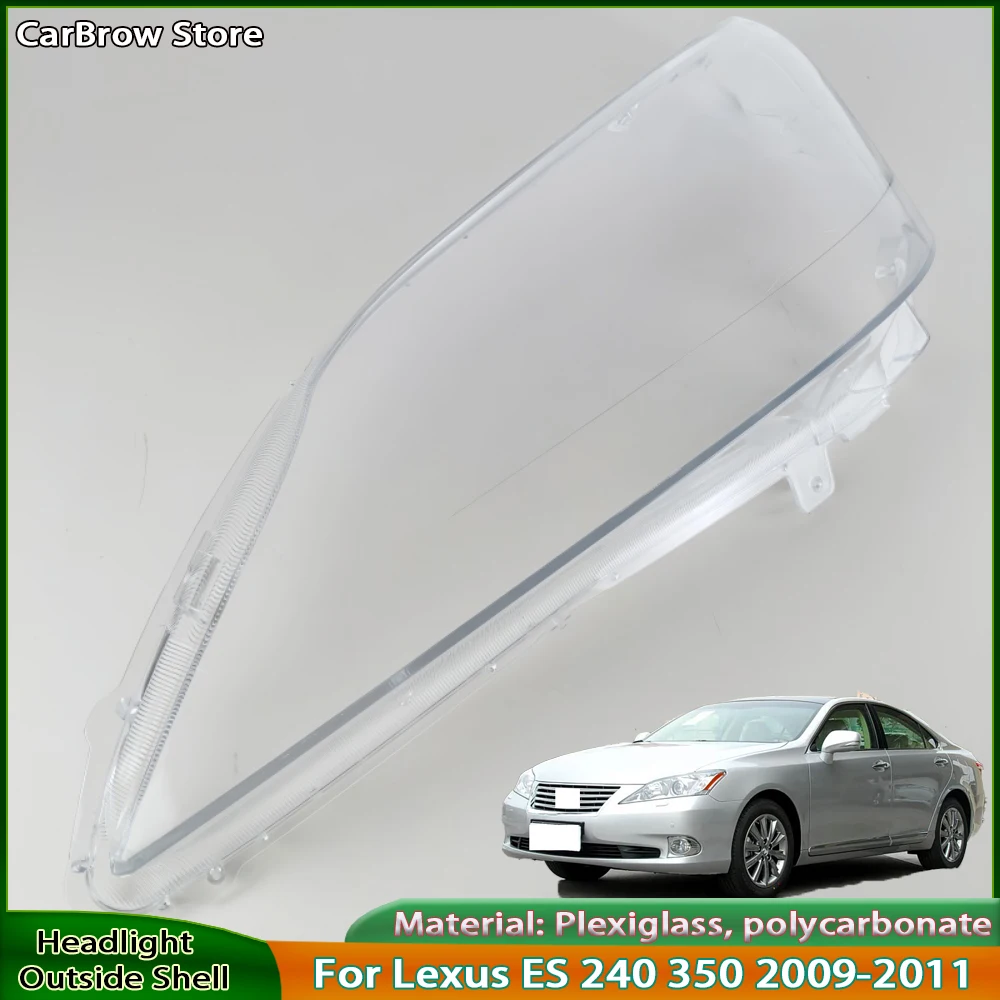 

Корпус фары, абажур для Lexus ES ES240 ES350 2009 2010 2011, крышка передней фары, прозрачный абажур из плексигласа