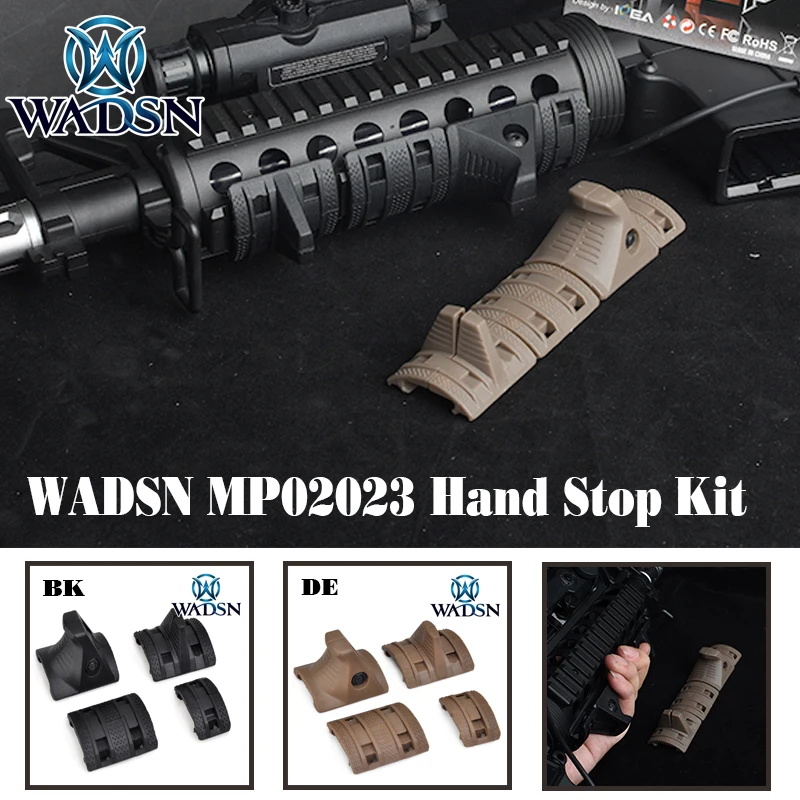 

MP 4 PCS/SET Hand Stop Kit Handguard Panels Picatinny Rail Handguard Cover BK FDE Hunting Gear Accessories