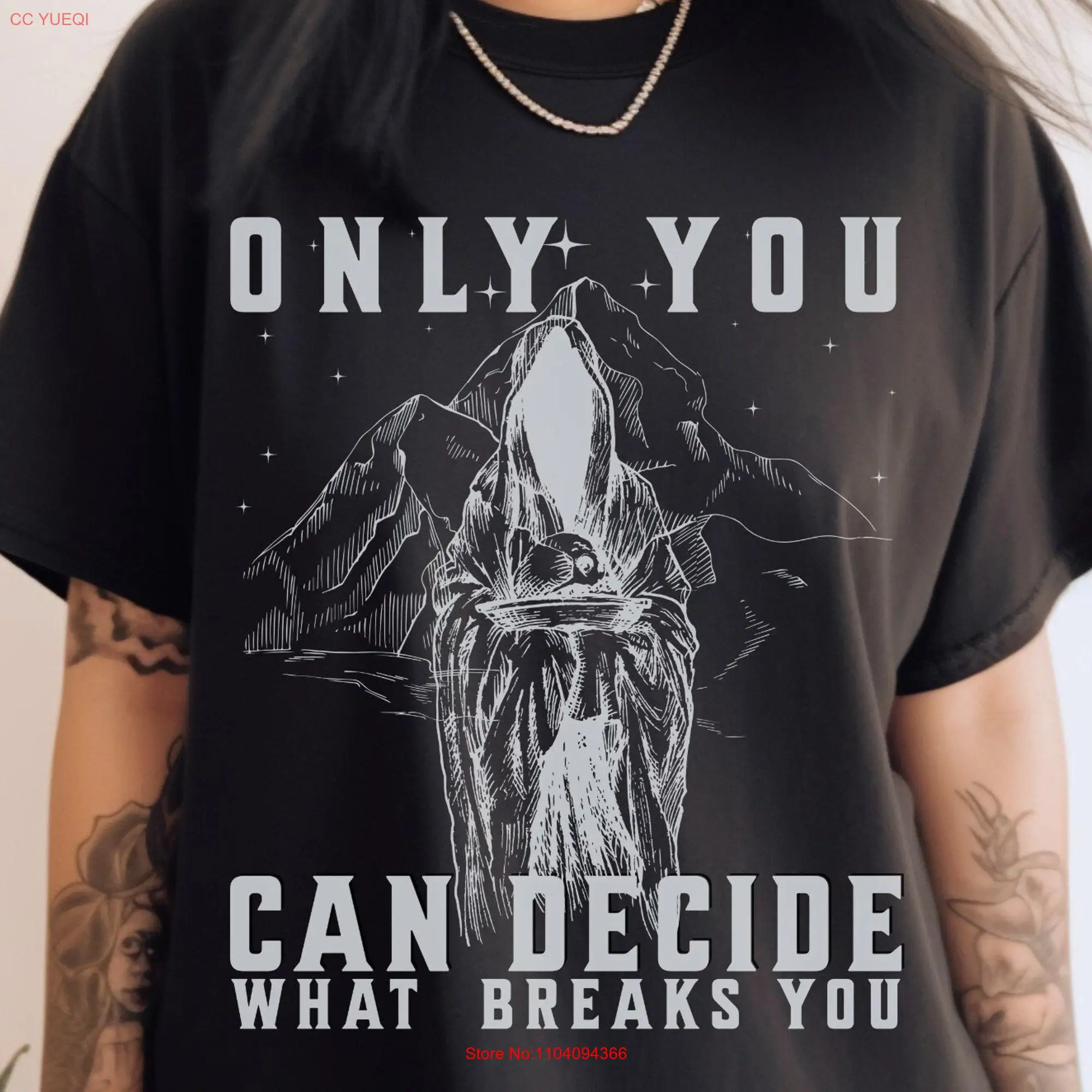 Only You Can Decide What Breaks Cursebreaker LICENSED Acotar Merch Sarah J Maas T Shirt Feyre Velaris