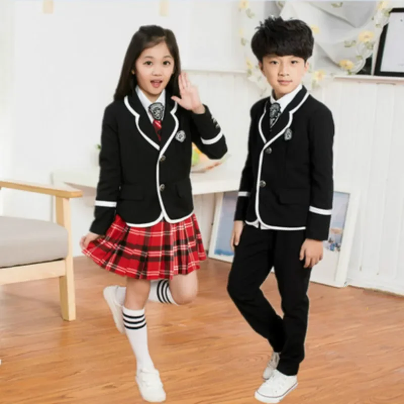 Uniformes pour enfants, Costumes pour garçons, uniformes anglais JK, uniformes scolaires à manches longues