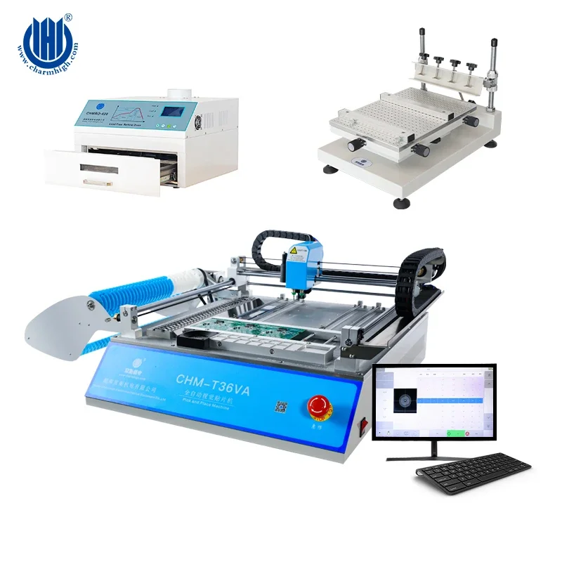 Low Price Factory Supply SMT Production Line/SMT Pick and Place Machine CHM-T36VA/PCB LED Mounting