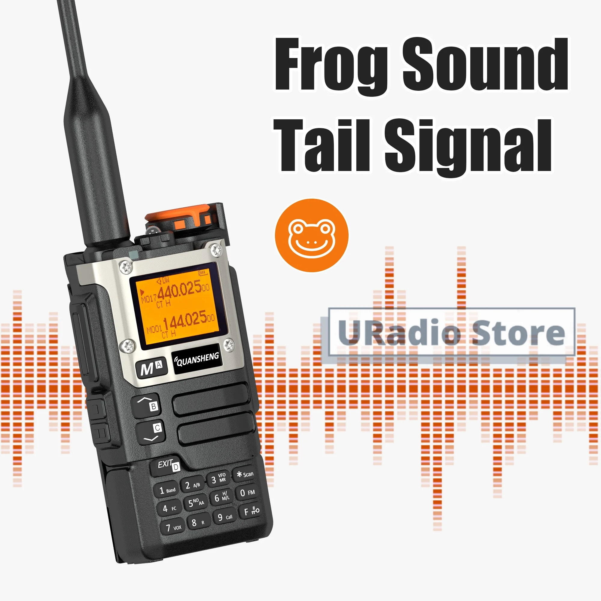 QUANSHENG UV-K5(8) Walkie Talkie V3 Version UV-K6 2MB Memory 50-600MHz Air Band 5W Two Way Radio Type-C Wireless Copy Frequency