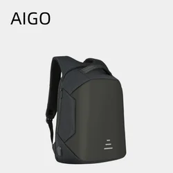 AIGO Smart Travel Antitheft Backpack USB Bagpack 16 inch Laptop Backpacks for Women New Men Student Backpack Bag Male Mochila