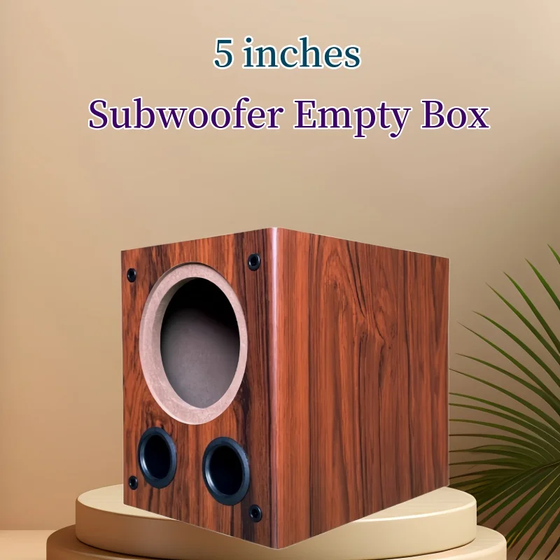 

5-inch Subwoofer Empty Box,Full Range Woofer Box, Wooden Speaker Housing,DIY Car/Home Subwoofer Box,1Piece Sound Box,122/148mm