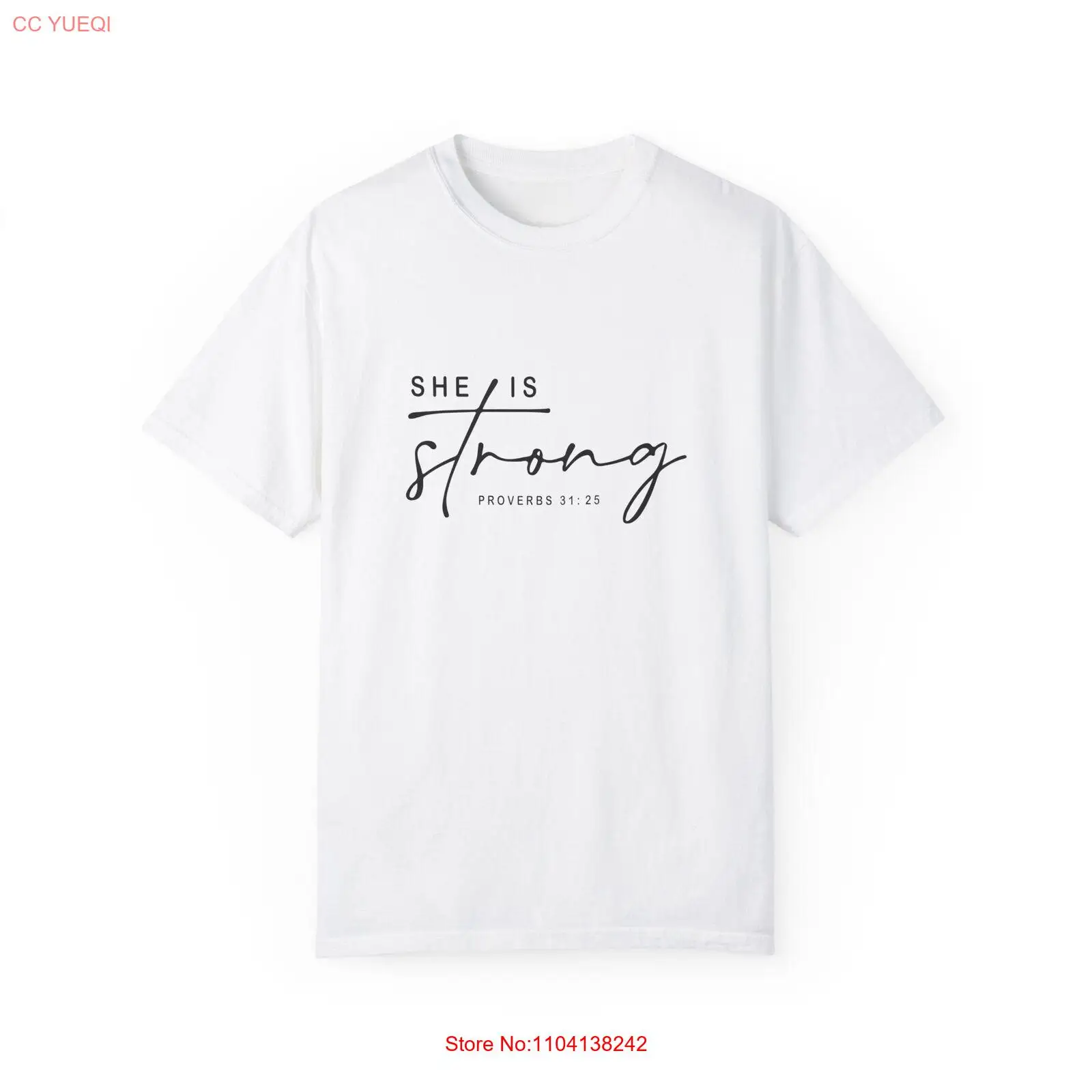 Inspirierende Sprichwörter 31:25 T-Shirt für Empowerment, Geschenk für Mütter, Damen