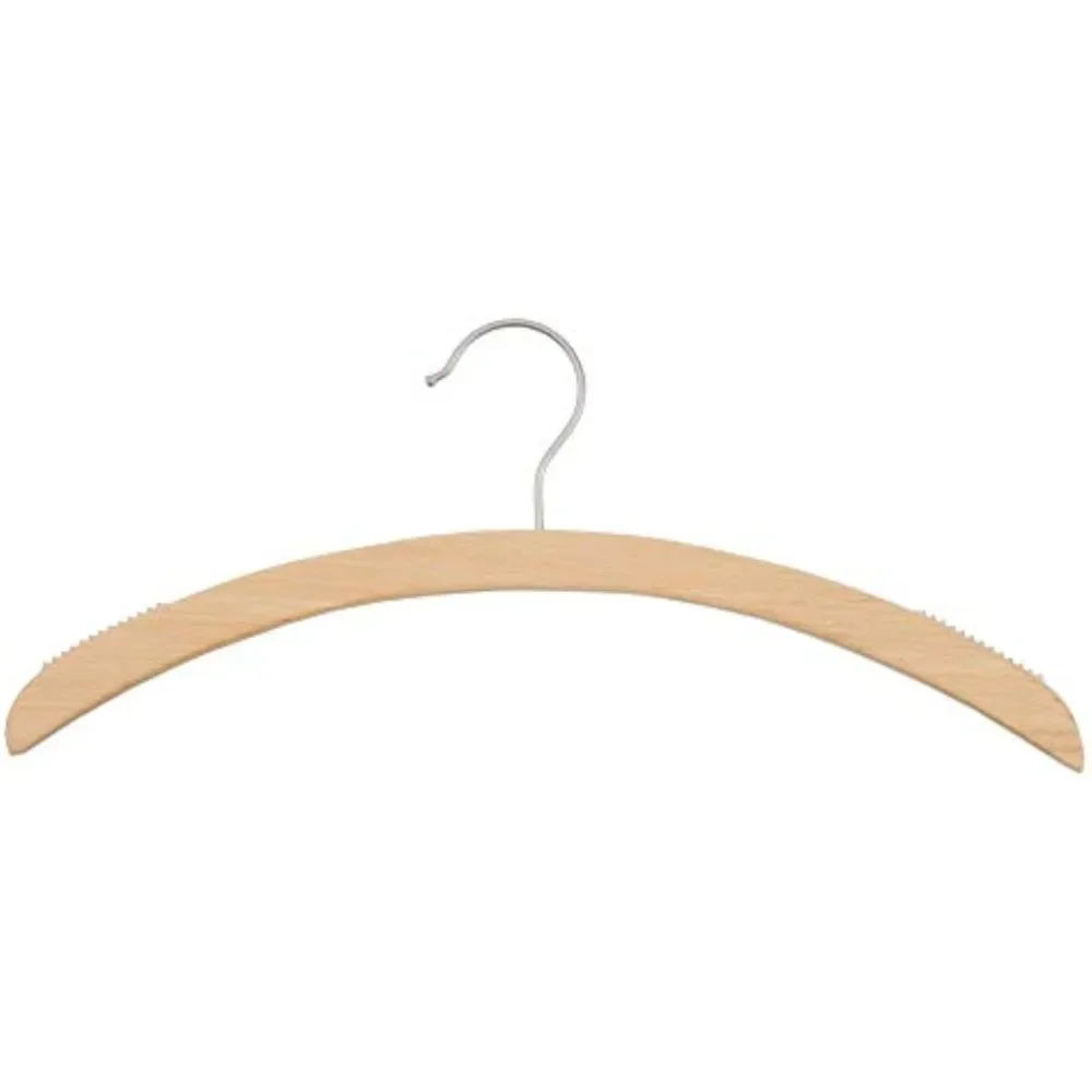 

40017 16” Premium Wood Shirt Hanger Natural (Pack of 100) Freight Free Freight Free Home Accessories Laundry Storage Garden