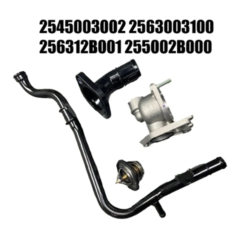 Thermostat Housing&Coolant Pipe Kit For Hyundai I10 I20 2007-2020 2545003002 2563003100 256312B001 255002B000