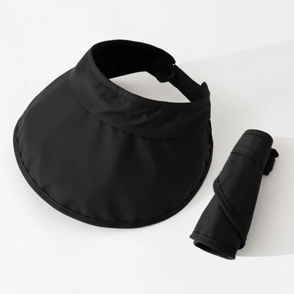 Casual UV Protection Large Brim Sun Hat Breathable Wide Brim Empty Top Hat Adjustable Lightweight Foldable Sunhat Outdoor 2