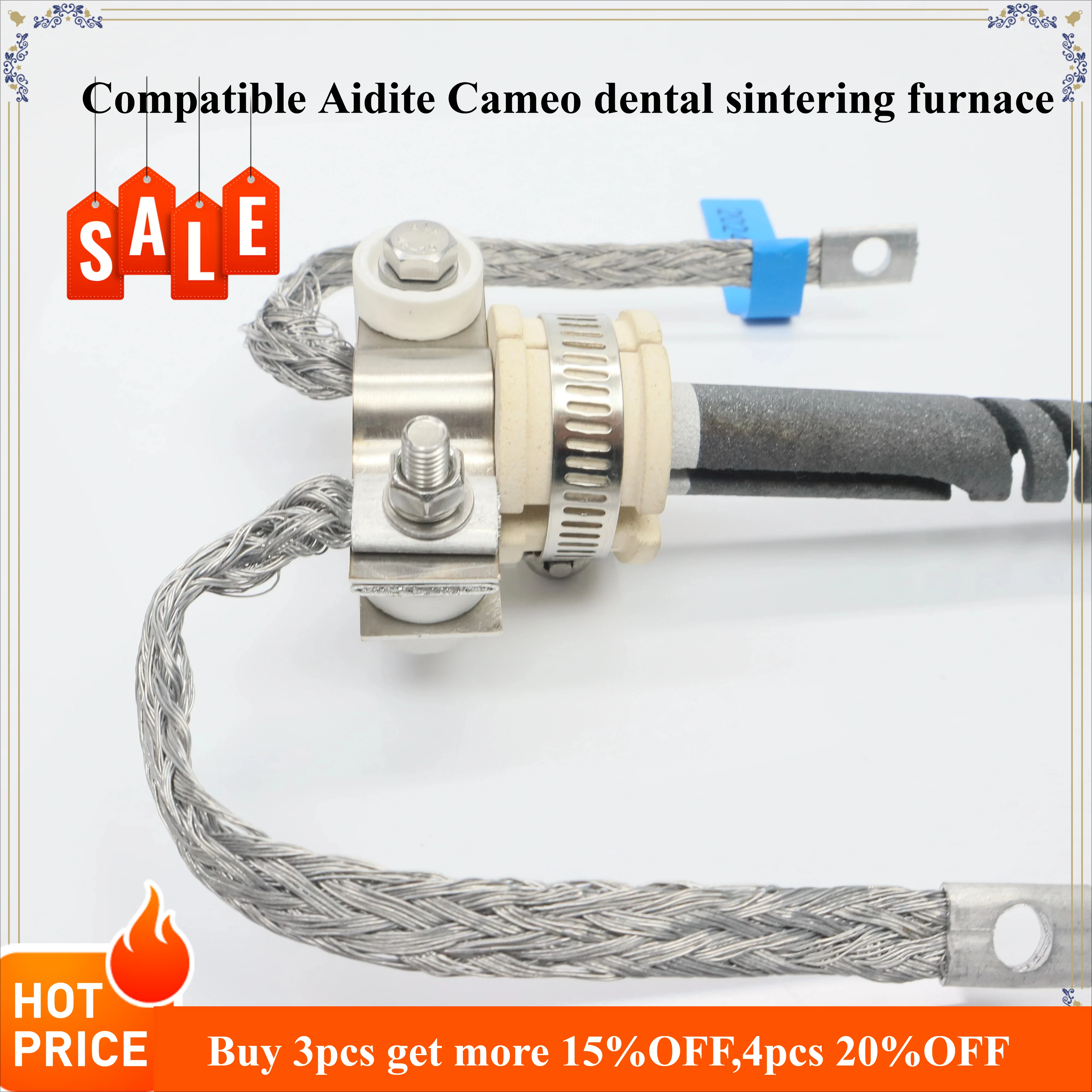 

1650 ° Нагревательный элемент SIC, совместимый с Aidite, на заказ, для зуботехнических печей синтеризации (аналог Cameo)