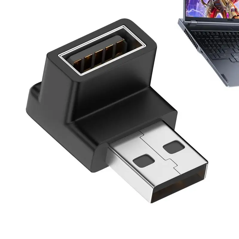 90 องศาซ้ายขวาขึ้นลงมุม USB 3.0 ชายหญิงอะแดปเตอร์สําหรับแล็ปท็อปพีซีโทรศัพท์แท็บเล็ต