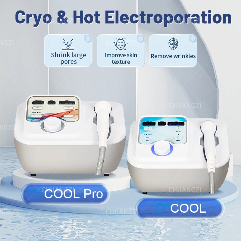 2024 Dcool เครื่องขัดผิวหน้าด้วยไฟฟ้าสำหรับกระชับผิว EMS แบบเย็นพกพา