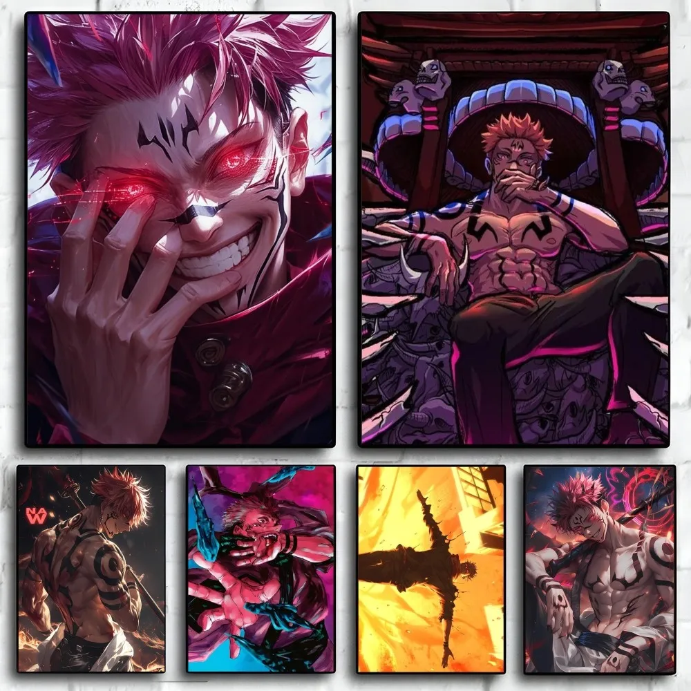 Sukuna Jujutsu Kaisen Poster Paper Print Home Living Room Bedroom Entrance Bar Restaurant Cafe Art Painting Decoration