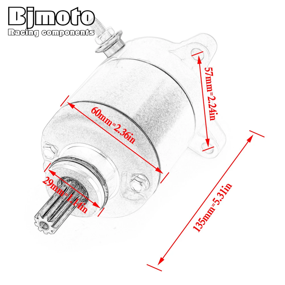 Motorcycle Engine Starter Motor For Honda 31200-KPP-861 CBR 125R 2004-2010 CBR 125RS 2005-2006 CBR 125RW 2005-2010 CBR 150R