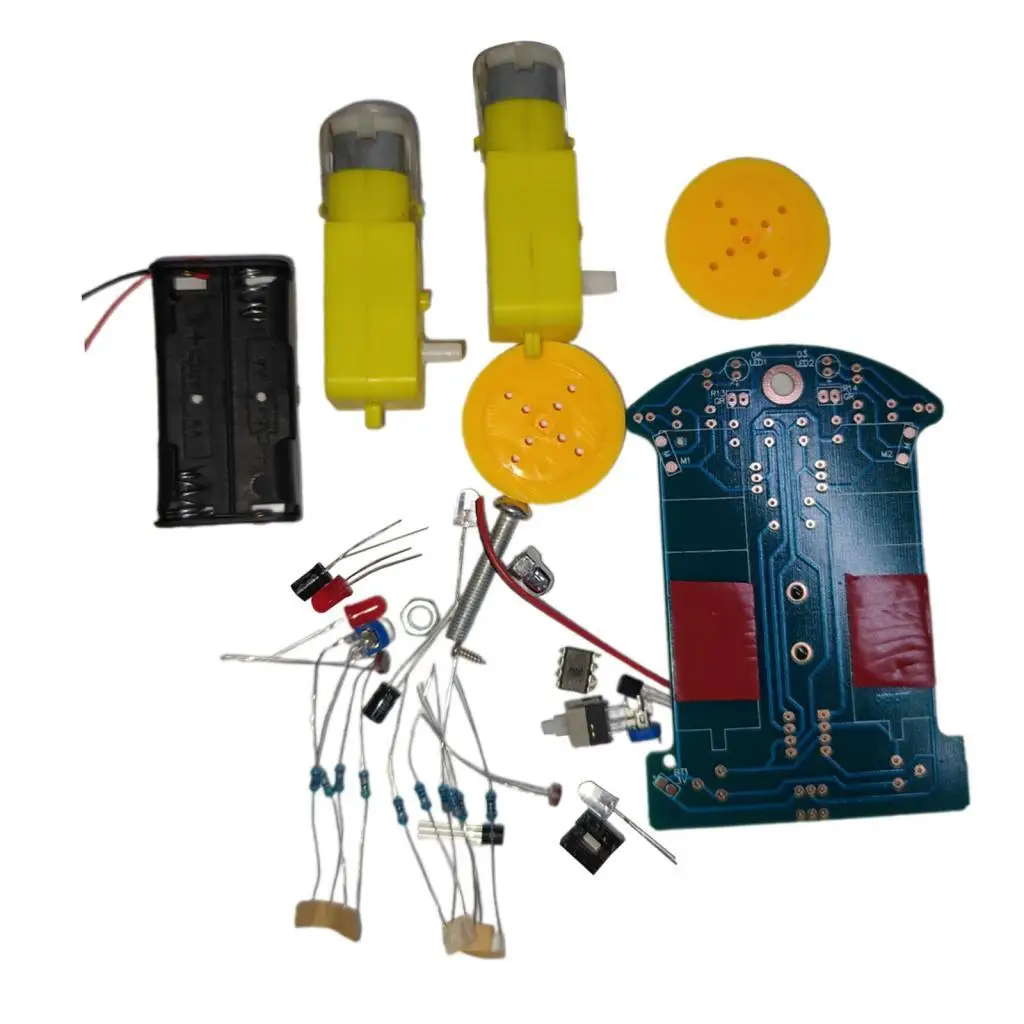 Smart Robot Car Reductiemotor Elektronische doe-het-zelf-chassiskit voor codeer- en robotietraining