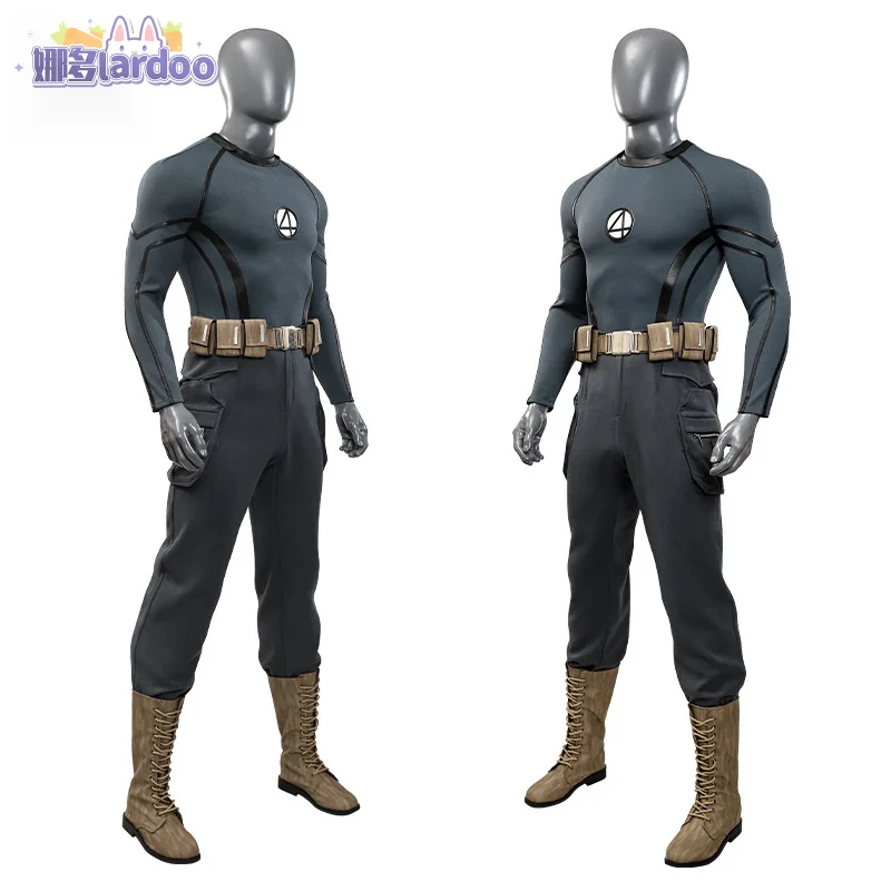 Storm Johnny Cosplay Costume Human Torch Men Top Pants Belt Halloween Carnival Party Outfits