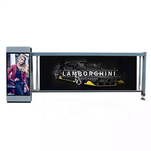 Lifting Parking Advertising Car Parking Barrier System Traffic Barrier With Vehicle Identification System Boom Barrier Gate