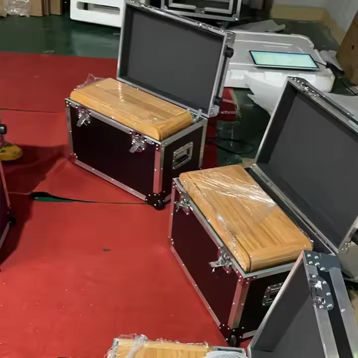 Cabine photo rétro en bois avec même support d'imprimante Cabine photo IPad en bois avec écran tactile flash