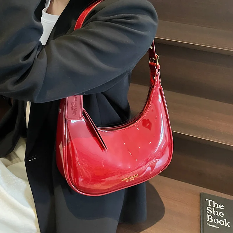 

2025 Summer New Crescent Bag for Women Luxury Fashion Shoulder Bag Crossbody Purse Underarm Bag High Quality Korean Style