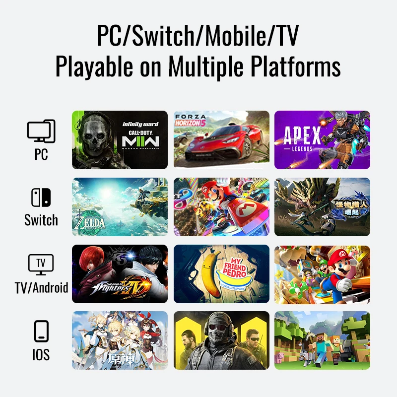 وحدة تحكم Flydigi Vader 4 Pro الأصلية مع قاعدة شحن، قوة مبتكرة قابلة للتحويل، وضع صغير خطي، مقبض لاسلكي