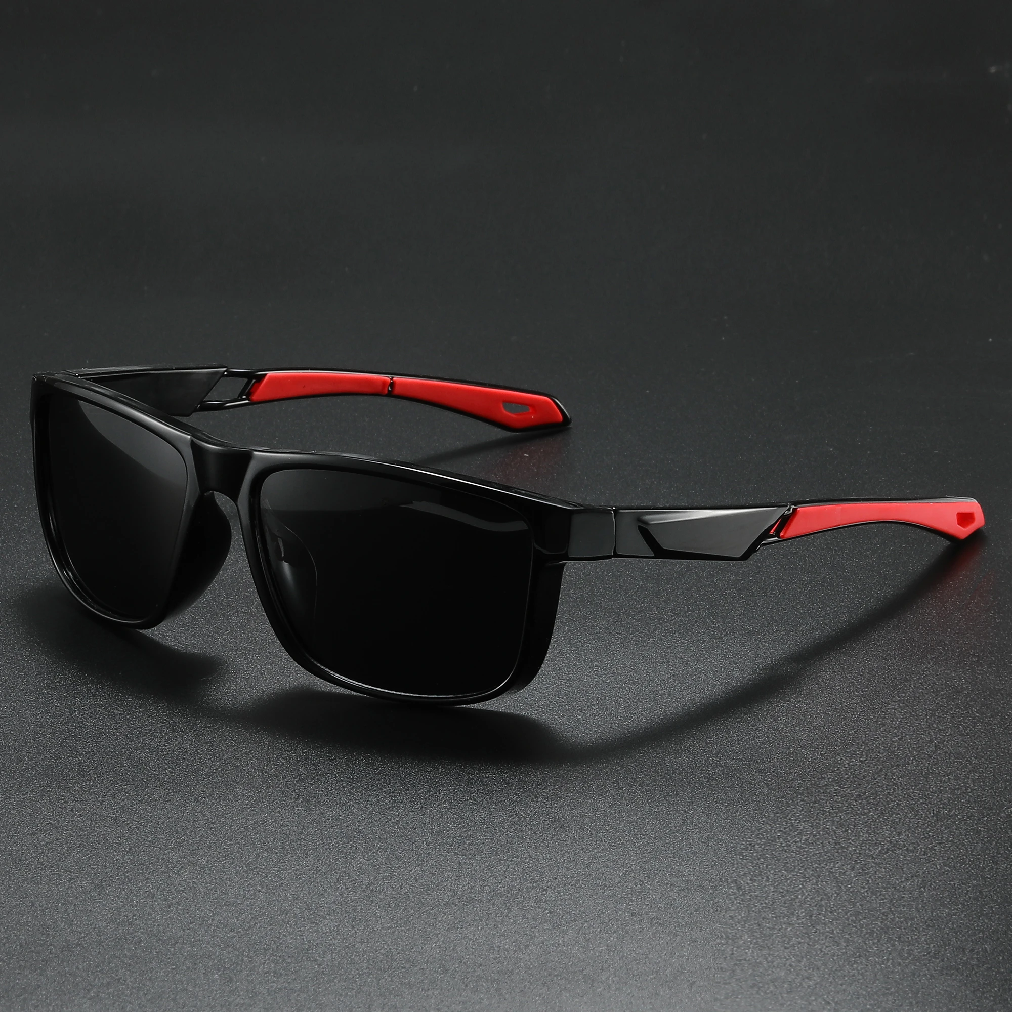 

Retro Square Polarized Sunglasses Lightweight Rubber Temple Tips Comfort Fit for Outdoor & Casual Unisex Classic Eyewear