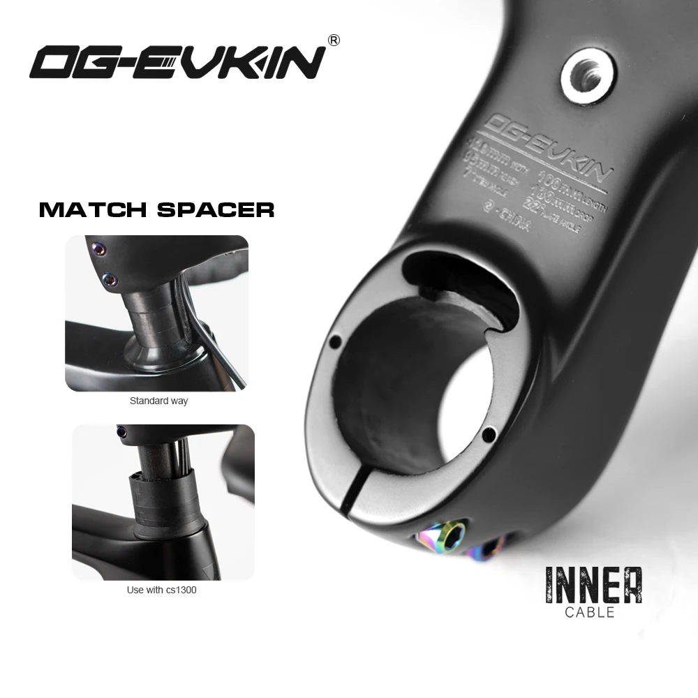 OG-EVKIN HB1301 Carbon Gravel Handlebar Integrated Hidden Cable 28.6mm 31.8mm DI2 for Travel Cycling Bicycle Bike Accessories