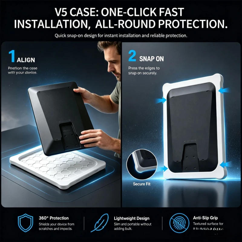 Suitable for Starlink V5 silicone protective cover, anti-collision, scratch resistant, hail resistant silicone protective cover