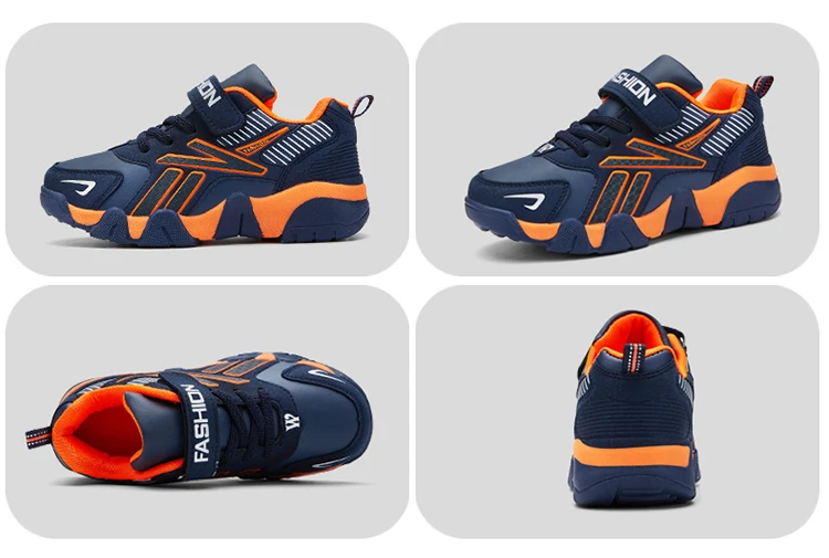 Kinder Jungen Schuhe Schule Sport Mode Leder Für Kinder Tennis Casual Turnschuhe Kinder Junge Laufen 7-12 Jahre Walking schuh – Detail 15