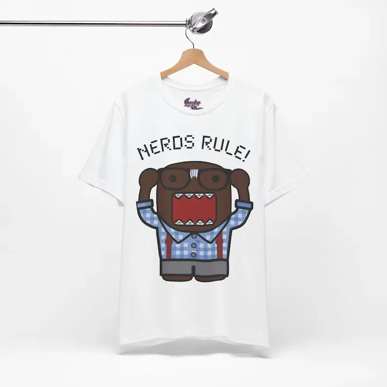 

Domo Kun Tee - Unisex Nerd Rules! Cartoon Shirt - 2000's Hot Topic Vintage shirt