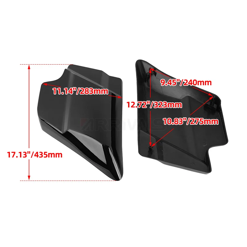 Motorcycle Left Right Side Battery Cover Panel Fairing For Harley Touring Electra Street Glide Road King 2009-2023