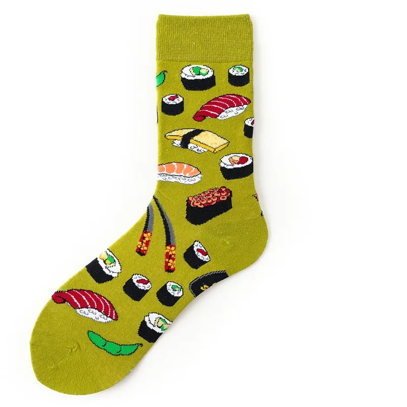 Socks Avocado Poached Egg Printed In Tube Socks Creative Versatile Basketball Socks Couple Socks Men Women Cotton Socks M210