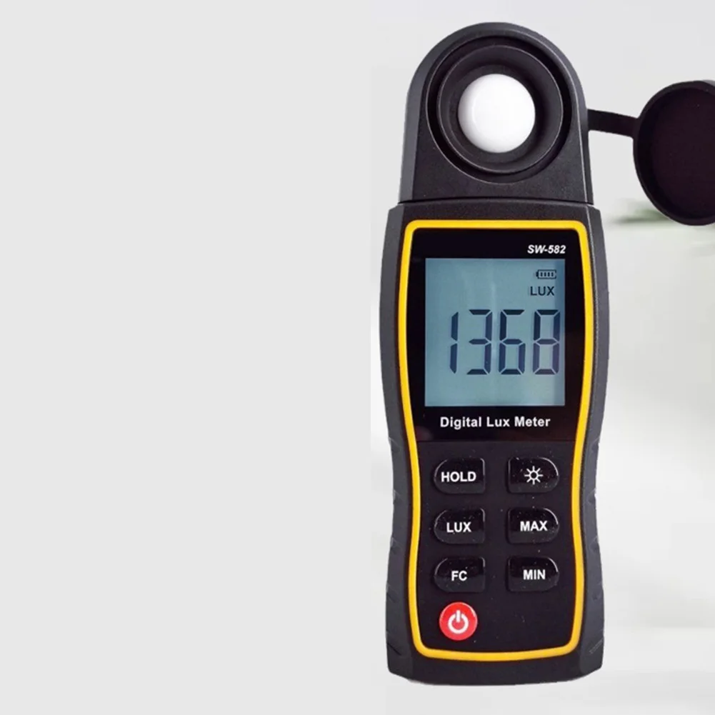 

Профессиональный люксметр SW-582 с подсветкой дисплея и датчиком вращения на 360° для точного измерения света